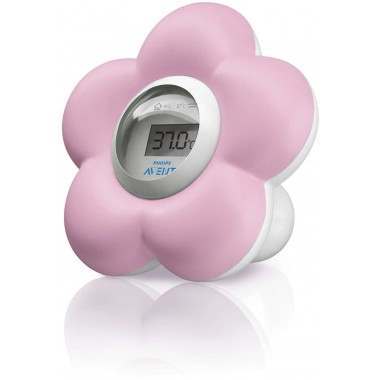 Philips Avent SCH550/21 Pink Flower Baby Bath and Room Thermometer