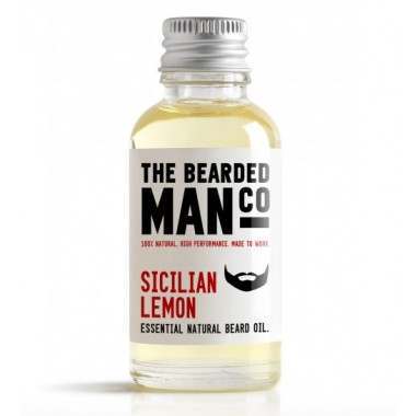 The Bearded Man Co. 10ml Sicilian Lemon Essential Natural Beard Oil