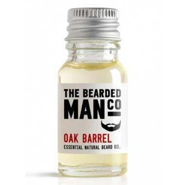 The Bearded Man Co. 10ml Oak Barrel Essential Natural Beard Oil