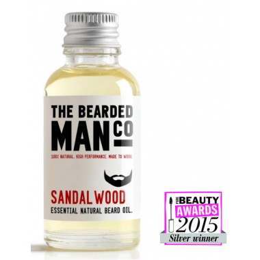 The Bearded Man Co. 30ml Sandalwood Essential Natural Beard Oil