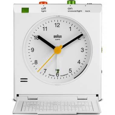 Braun BNC005WHWH White Square (with lid) Alarm Clock