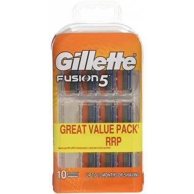 Gillette 81687327 Fusion5 10 Pack Razor Blades