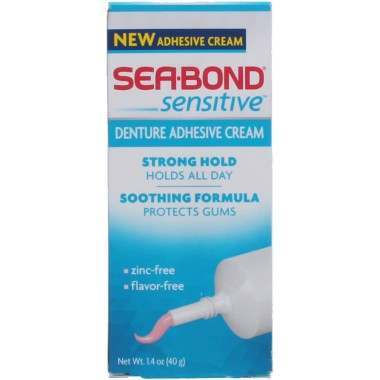 Seabond TOSEA001A Sensitive Denture Adhesive Cream