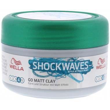 Wella TOWEL350 Shockwaves Go Matt Clay