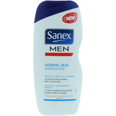 Sanex TOSAN520 For Men 250ml Normal Skin Shower Gel