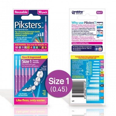 Piksters PK110 Size 1 - 10 Pack Inderdental Brush