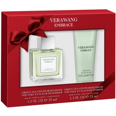 Vera Wang GSFLVER008 Embrace Green Tea & Pear Blossom Gift Set