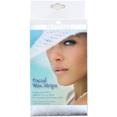 Revitale COSREV080 For Normal & Sensitive Skin Facial Wax Strips