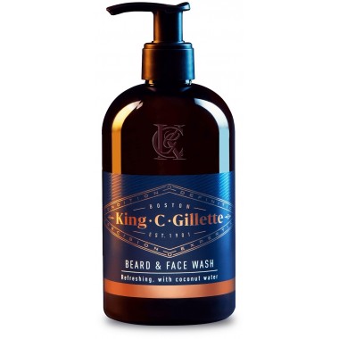 King C Gillette 81723365 350ml Beard & Face Wash