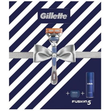 Gillette 81741123 Fusion Razor & Shaving Gel Gift Set