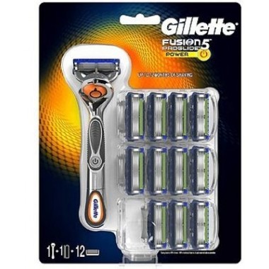 Gillette 81670514 Proglide Power Pack of 11 Blades with Razor