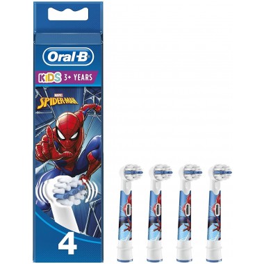 Oral-B 80352671 Spider-Man Pack of 4 Toothbrush Heads