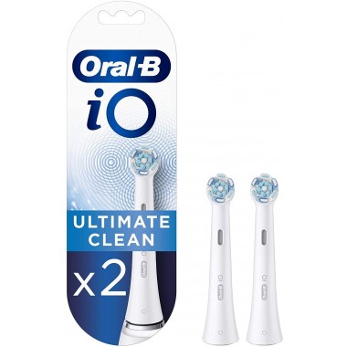 Oral-B iO Ultimate Clean White 2 Pack Toothbrush Heads