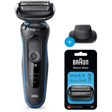 Braun 50-B1200s + 53B Series 5 (with head replacment) Men's Electric Shaver