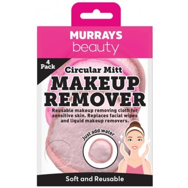 Murrays Beauty MM2920 Pack of 4 Make Up Remover Mitt