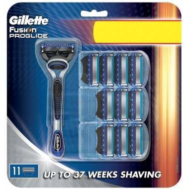 Gillette 81424148 Fusion ProGlide Manual Pack of 10 Blades with Razor