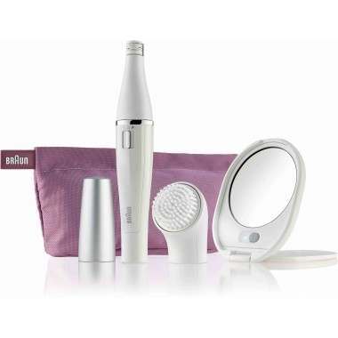 Braun 830 Silk-épil Face Premium Edition - Facial Cleansing Brush and Facial Epilator