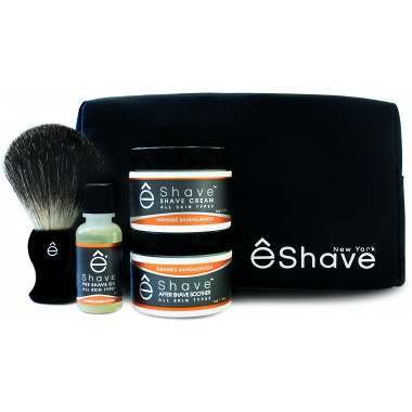êShave 41004 Orange Sandalwood Shaving Start Up Kit