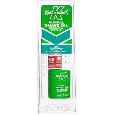 King of Shaves 2KS-100028 AlphaOil Cooling Menthol Sensitive Skin Shaving Oil