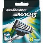 Gillette 81604016 Mach3 8 Pack Razor Blades