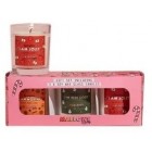 Mallows GSCOSMAL003 Beauty Christmas 3 Piece Candle Gift Set