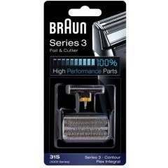 Braun 31S, 5000, 6000 Silver Foil & Cutter Pack