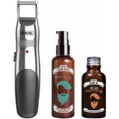 Wahl 9916-803 Beard Trimmer, Beard Oil & Beard Wash Grooming Kit