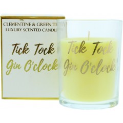 CandleLight HOCAN005 Tick Tock Gin O'Clock Gold Scented Boxed Candle