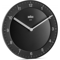 Braun BC06B Classic Analogue Black Wall Clock