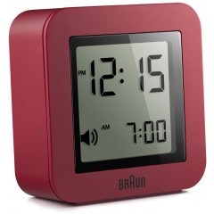Braun BNC018R Digital Red Travel Alarm Clock