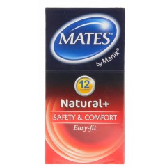 Mates TOMAT082 Natural 12 Pack Condoms