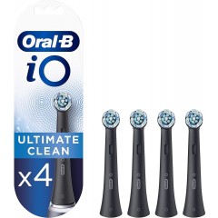Oral-B 80338943 iO Ultimate Clean Black Pack of 4 Toothbrush Heads