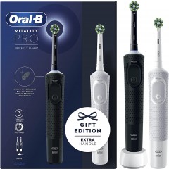 Oral-B D103.423.3H Vitality Pro Duo Black and White Electric Toothbrush