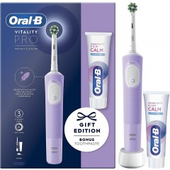 Oral-B D103.413.3D Vitality Pro Purple (Bonus Toothpaste) Electric Toothbrush
