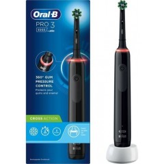 Oral-B D505.513.3 Pro 3 Black Cross Action Electric Toothbrush