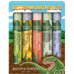 Bayliss & Harding BH23D5SALT Dinosaur 5 Test Tube Bath Salts Gift Set