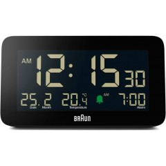 Braun BC10B Digital Black Alarm Clock