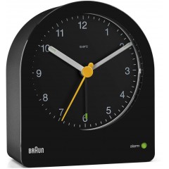 Braun BC22B Classic Analogue Black Alarm Clock