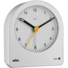Braun BC22W Classic Analogue White Alarm Clock