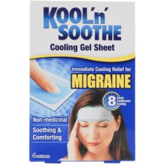 Kool 'n' Soothe MEKOO006 Migraine 4 Pack Gel Sheet