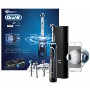 Oral-B D701.545 Genius 9000 Black with Smart Travel Case Electric Toothbrush