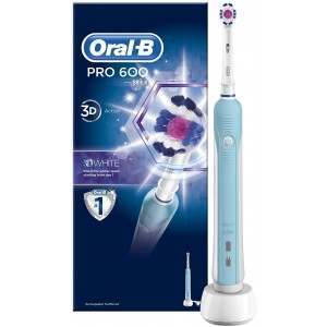 Oral-B Pro 600 White & Clean Rechargeable Electric Toothbrush