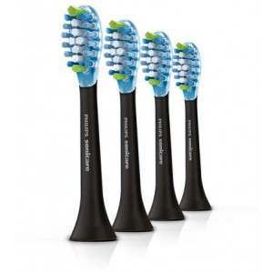 Philips HX9044/27 Adaptive Clean 4 Pack Black Toothbrush Heads
