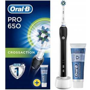 Oral-B 80299437 Pro 650 CrossAction  Black Electric Toothbrush