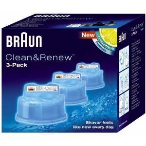 Braun CCR3 Clean & Renew Pack of 3 Cleaning Refill